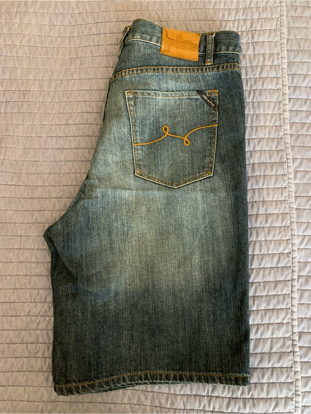 LRG Men’s Denim Shorts in Washed Blue - Picture 2 of 3
